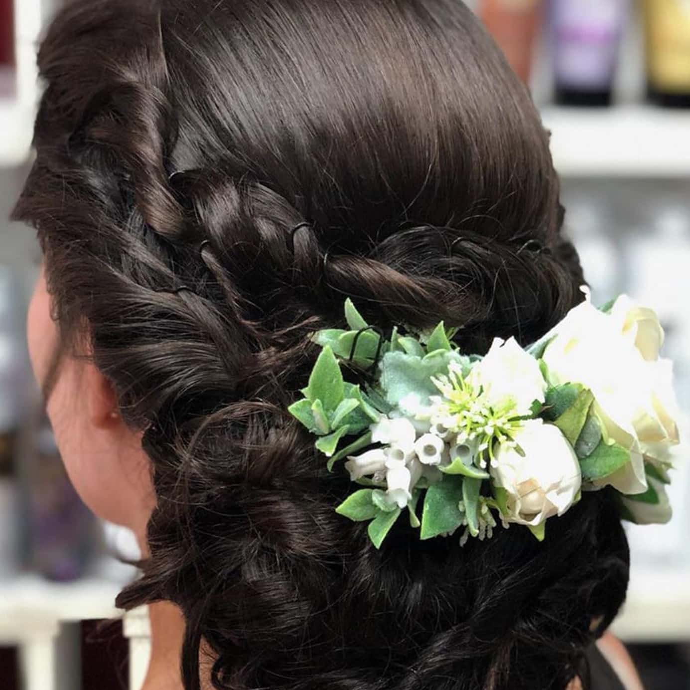 Braided Hair with Flower — Hair Salon in Darwin, NT