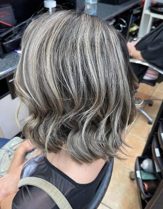 A Short Hair with Bright Highlights — Hair Salon in Darwin, NT
